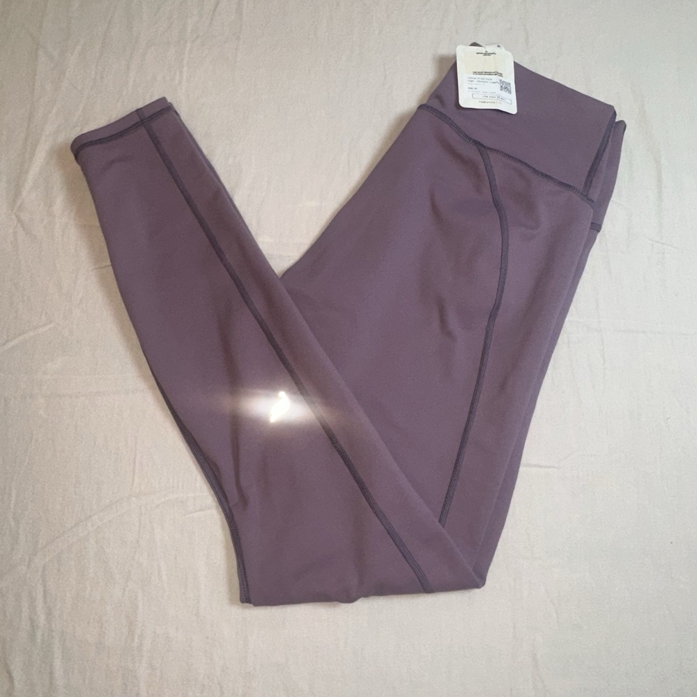 Fabletics Define Power Hold High Waisted 7/8 Leggings Plum Cactus Size S NWT $70